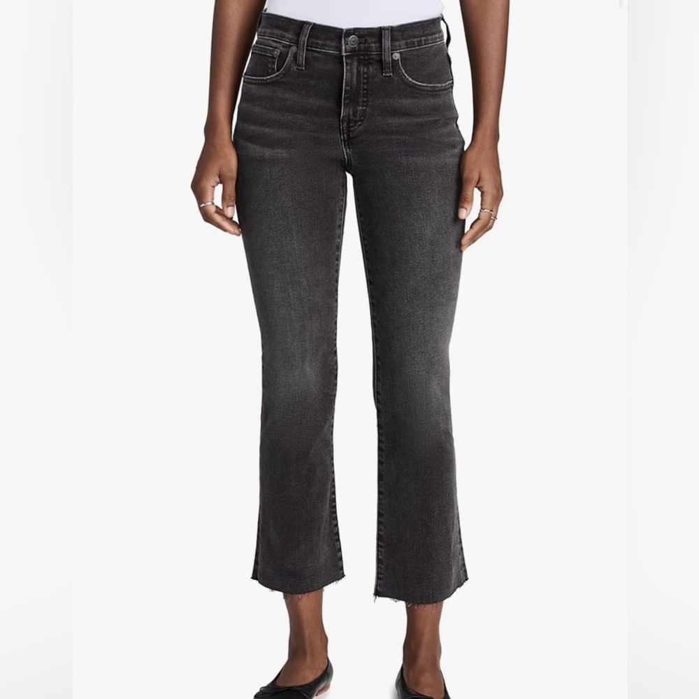 MADEWELL Cali demi boot jeans Size 27 Blackwash
